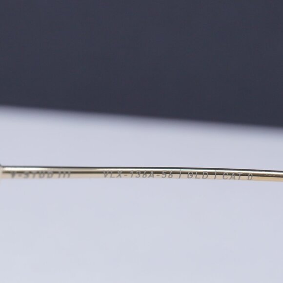 Valentino V-STUD-III VLX-136A Round Eyeglasses 56mm - Light Gold - Picture 8 of 10